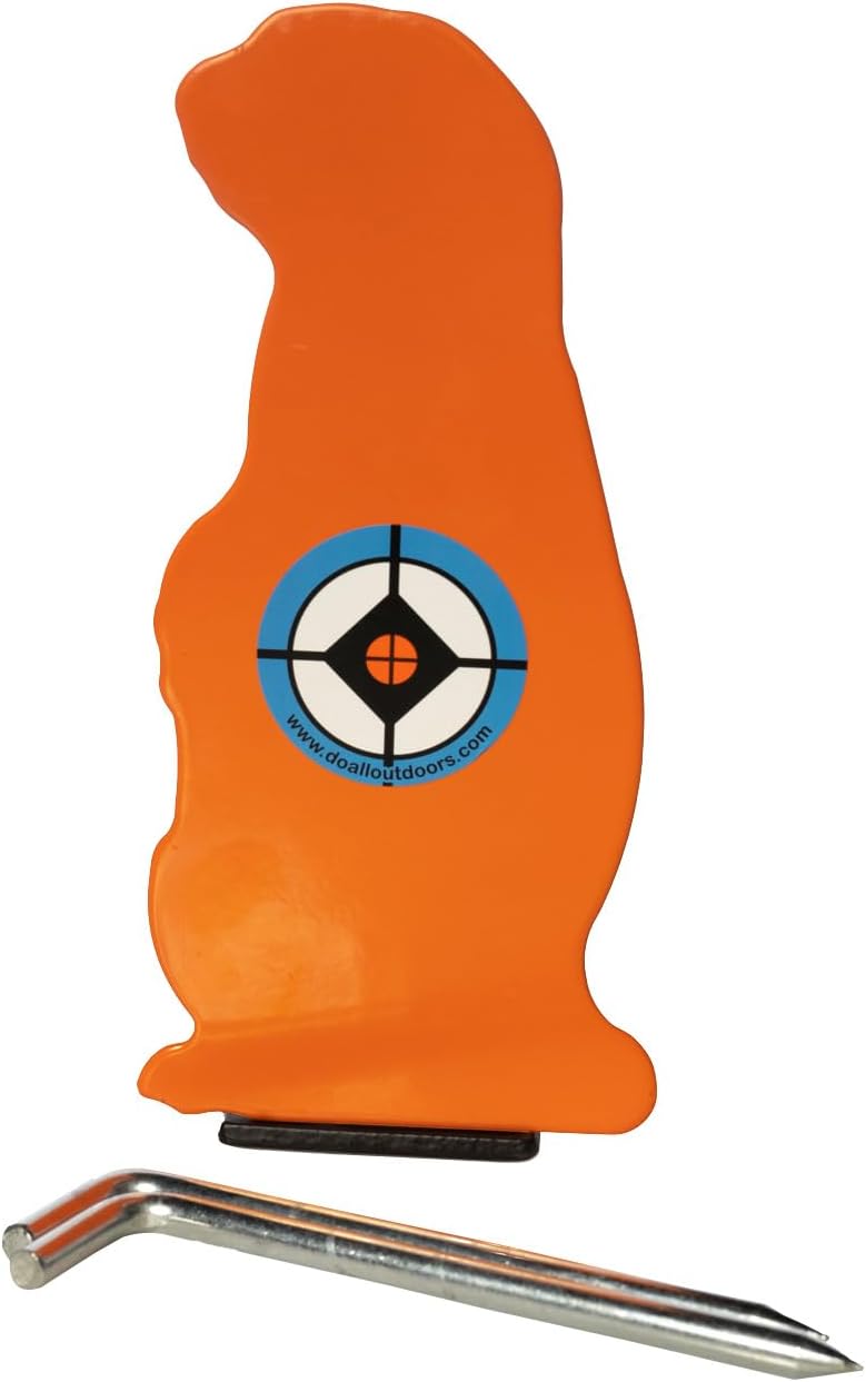Do-All Outdoors Do All Outdoors Prairie Popper Pop-Up Steel .22 Shooting Target,Orange