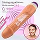 Realistischer Dildo 18cm Länge ⌀3.5-4.3cm ABS TPR Realistic Dildo mit sanfter Vibrationsregulierung Dildo Realistisch Wasserdicht Vibration für Frauen Realistische Dildos Diloschwanz für Frauen D10-2
