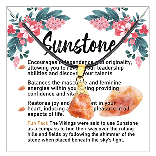 Sunstone Necklace/Bracelet Sunstone Jewelry Sunstone Crystal Pendant Jewelry (Sunstone N eu)