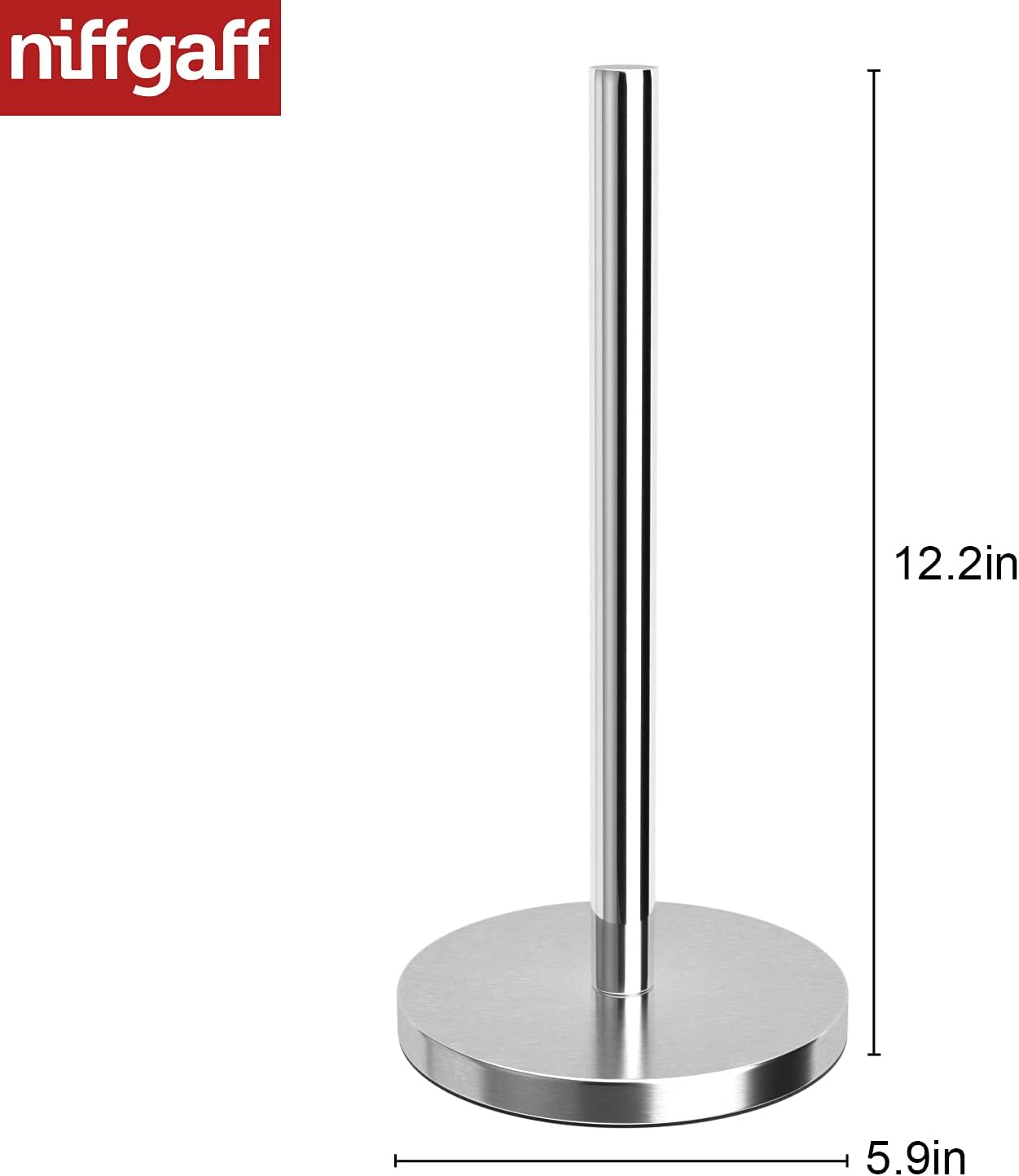 Countertop Kitchen Roll Holder Stainless Steel Modern Design Round Head ...