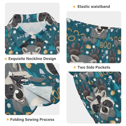 Image of visesunny Boy Floral Short Sleeve Button Down Shirt & Casual Shorts Set Summer Outfits 3-10 Years Clothes