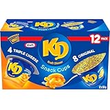 KD Kraft Dinner Three Cheese and Original Macaroni & Cheese Snack Cups, 58 g, 12 ct Case