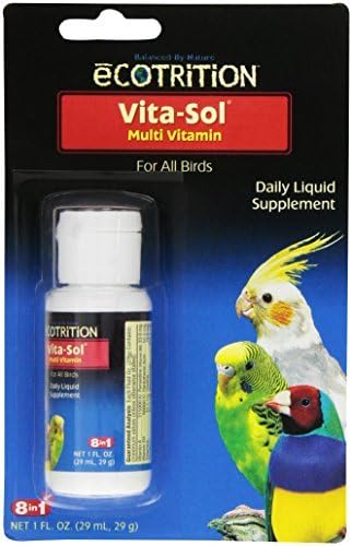 eCOTRITION Vita-Sol Multi-Vitamin for Birds, 1-Ounce by eCOTRITION