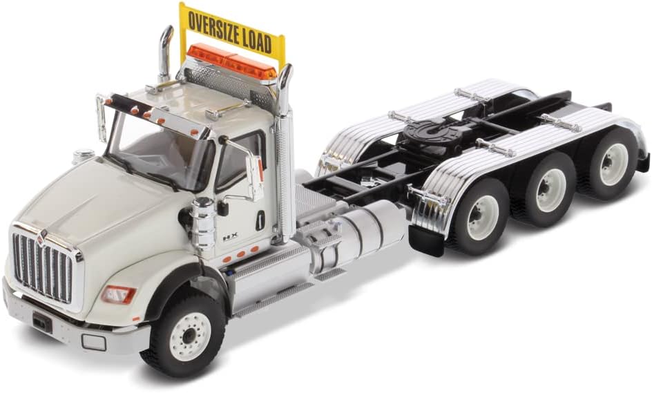 Diecast Masters International HX620 SBFA Day Cab Tridem Tractor | 1:50 Scale Model Semi Trucks White by 71007