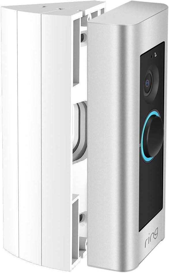 Adjustable Ring Doorbell Pro Angle Mount (3 Packs), CAVN Video Doorbell Corner Kit Angle Adjustment Adapter Mounting Plate Bracket Wedge Kit for Ring Doorbell Pro, White