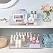 STORi Multi-Level Nail Polish Bottle Holder | Clear Plastic Organizer Rack for up to 40 Nail Polish Bottles, Rectangular 4 Tiered Vanity Display Stand for Makeup and Eyeshadow Palettes | Made in USA