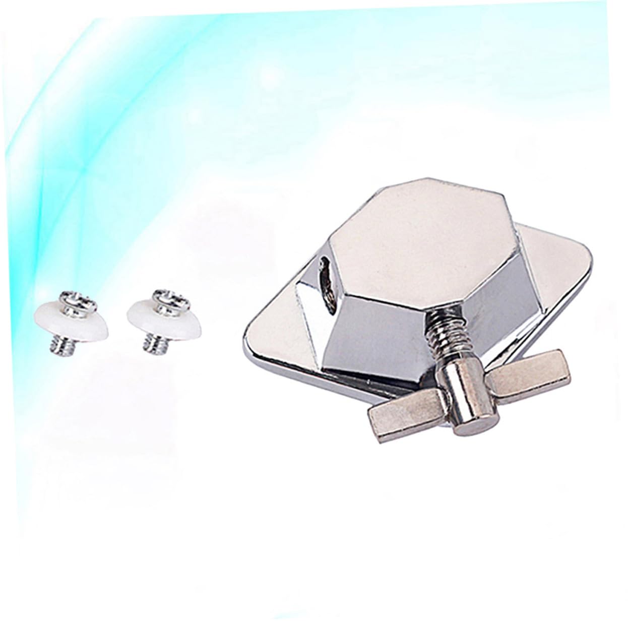 Yardwe Tom Drum Holder Mount Bracket Floor Tom Leg Bracket Metal Drum Base Plate Lightweight Durable