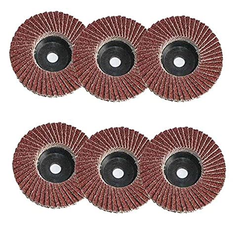 Image of H9 Professional Flap Discs 4 Inch (100mm) Sanding Discs Grit Grinding Wheels Blades For Angle Grinder (Combo 6 Pcs (P60,80,120-2), 1)