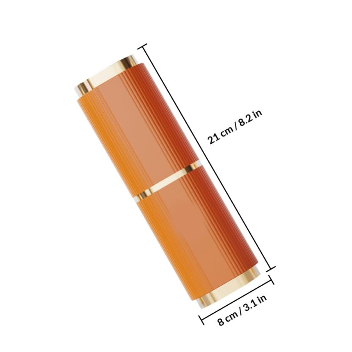 YARNOW 2 Pezzi Portaspazzolino Bicchiere, Contenitore Dentale Arancia