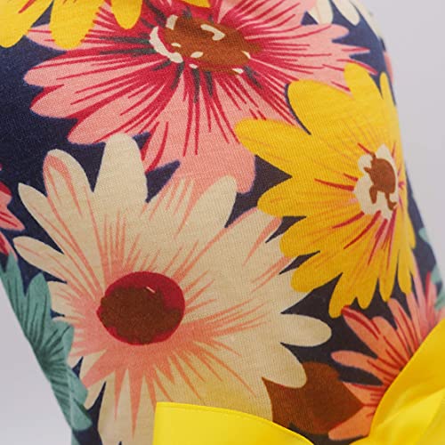 Fitwarm Daisy Flower Dog Dress, Dog Clothes For Small Dogs Girl, Pet Cat Outfit, Yellow, Red, Green, Black, Large #TOP3