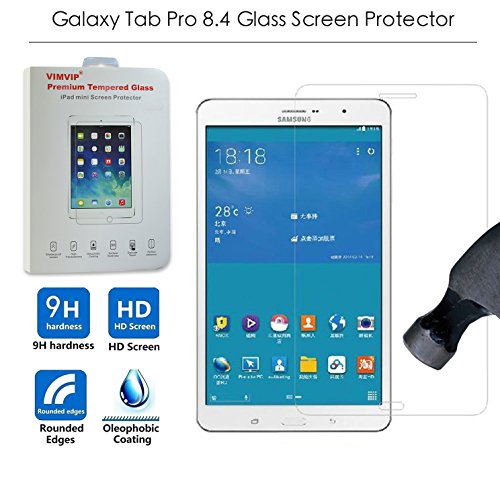 VIMVIP Samsung Galaxy Tab Pro 8.4 [Tempered Glass Screen Protector] 0.3mm Thickness Tempered Glass Screen Protector for Samsung Galaxy Tablet Pro 8.4