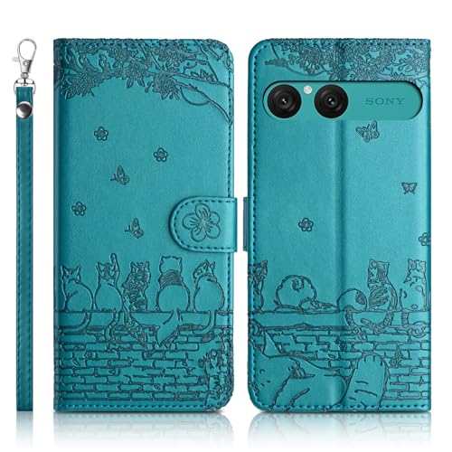 Succtopy Coque pour Sony Xperia 10 VII Étui de Protection [Etui à Rabat] [Pochette de Portefeuille] [Fermeture Magnétique] Housse Premium en Cuir PU...