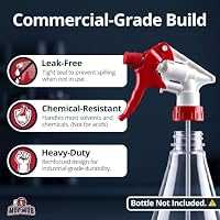 Leak-Free, Chemical Resistant Spray Head 5 Pk Industrial Spray Heads Only (No Bottles) for Auto/Car Detailing, Window Cleaning and Janitorial Supply. Heavy Duty Low-Fatigue Trigger and Nozzle. — image 7