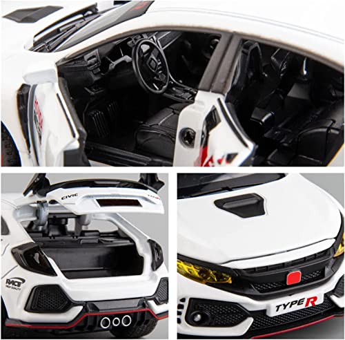 Image of Kids Toy car Playsets 1:32 Type R Diecast Metal Car for Kid Pull Back Metal Cars with 4 Openable Doors Light and Musical Sound (Multi)