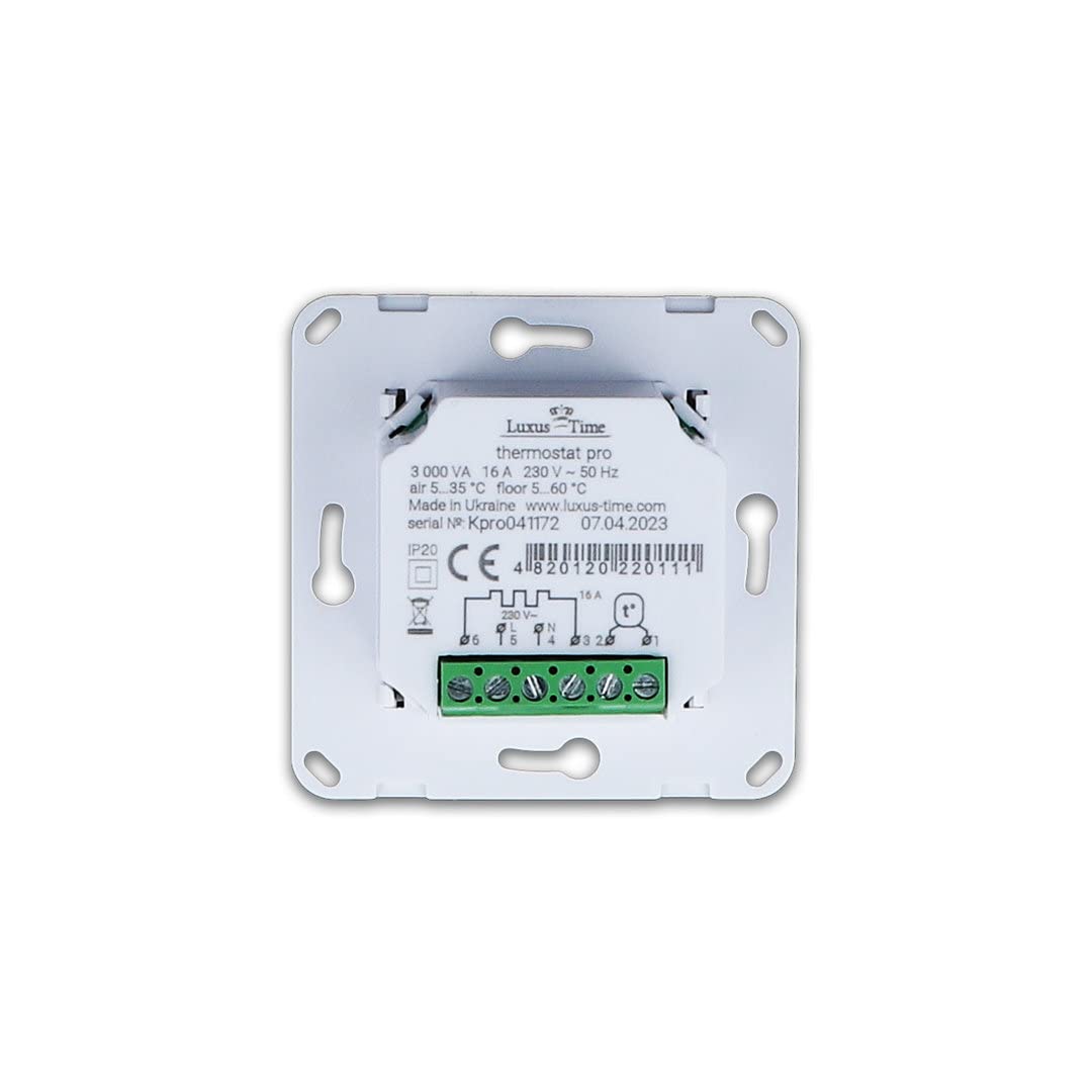LIVOLO LCD Raumthermostat Thermostat Modul Fußbodenheizung in Weiß für Fußboden Heizung Programmierbarer Wandthermostat Zeitpläne digitaler Display Raumtemperaturregler VL-Pro-11