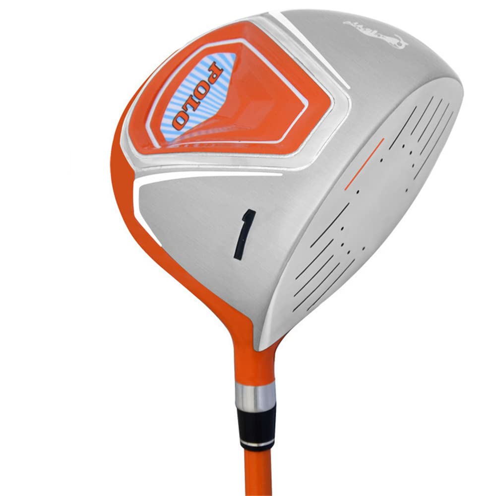 Perfecciona tu juego de golf con nuestro putter de mazo para niños, palo de golf de madera número 1 para principiantes, niños y niñas (naranja para 9-12 años)