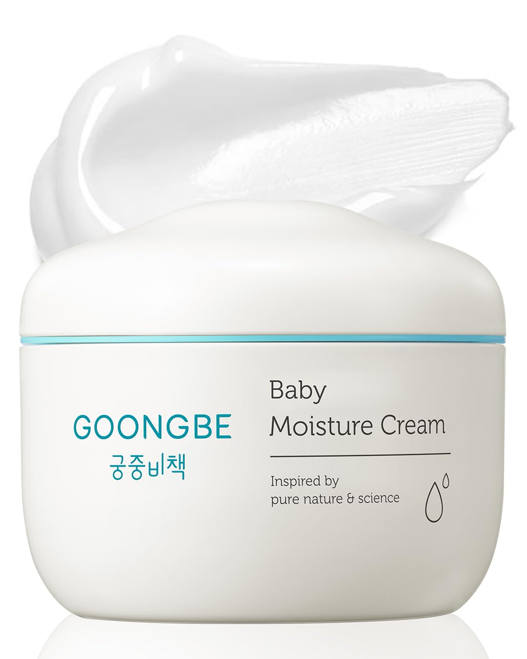 GOONGBE Baby Moisture Cream - Korean Baby Body Cream with 5-Ceramide Complex & Shea Butter - Hypoallergenic Barrier Moisturizer for Dry Sensitive Skin - 100-Hour Hydration, Allergen-Free, 180ml