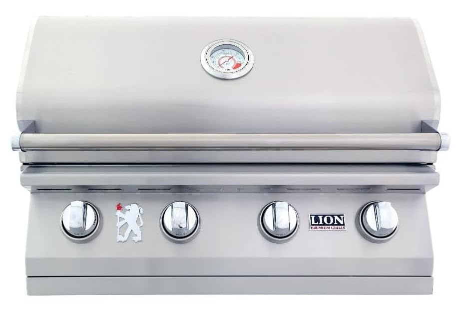 Best of Backyard L-60000 Built in BBQ Liquid Propane with Door Drawer Combo w/Towel Rack by Lion Premium Grills – Stainless Steel