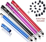 [page_title]-B & D 4 Stück Eingabestift Stylus Touch Pen für Apple iPad,iPhone,Tablet,Samsung (Schwarz / Blau / Violett / Rot)