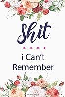 Independently published Shit I Can't Remember: Password Book Logbook Organizer, Notebook and Journal for Adults, Medium A5, Bright Blue, Ruled, 110 Pages 1660721849 Book Cover