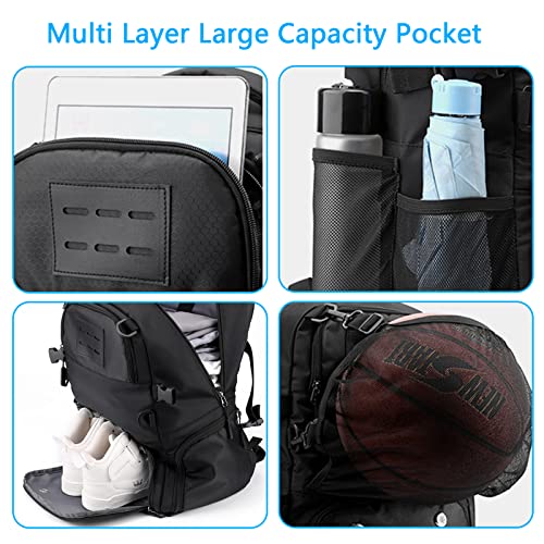 Borsa da Basket, 30x20x49cm Zaino da Calcio con