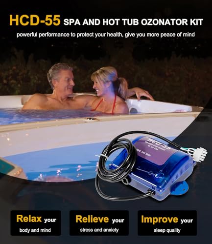 image for Yoursme HCD-55 Spa Ozonator Kit Hi-Output Spa Ozone Generator for All 