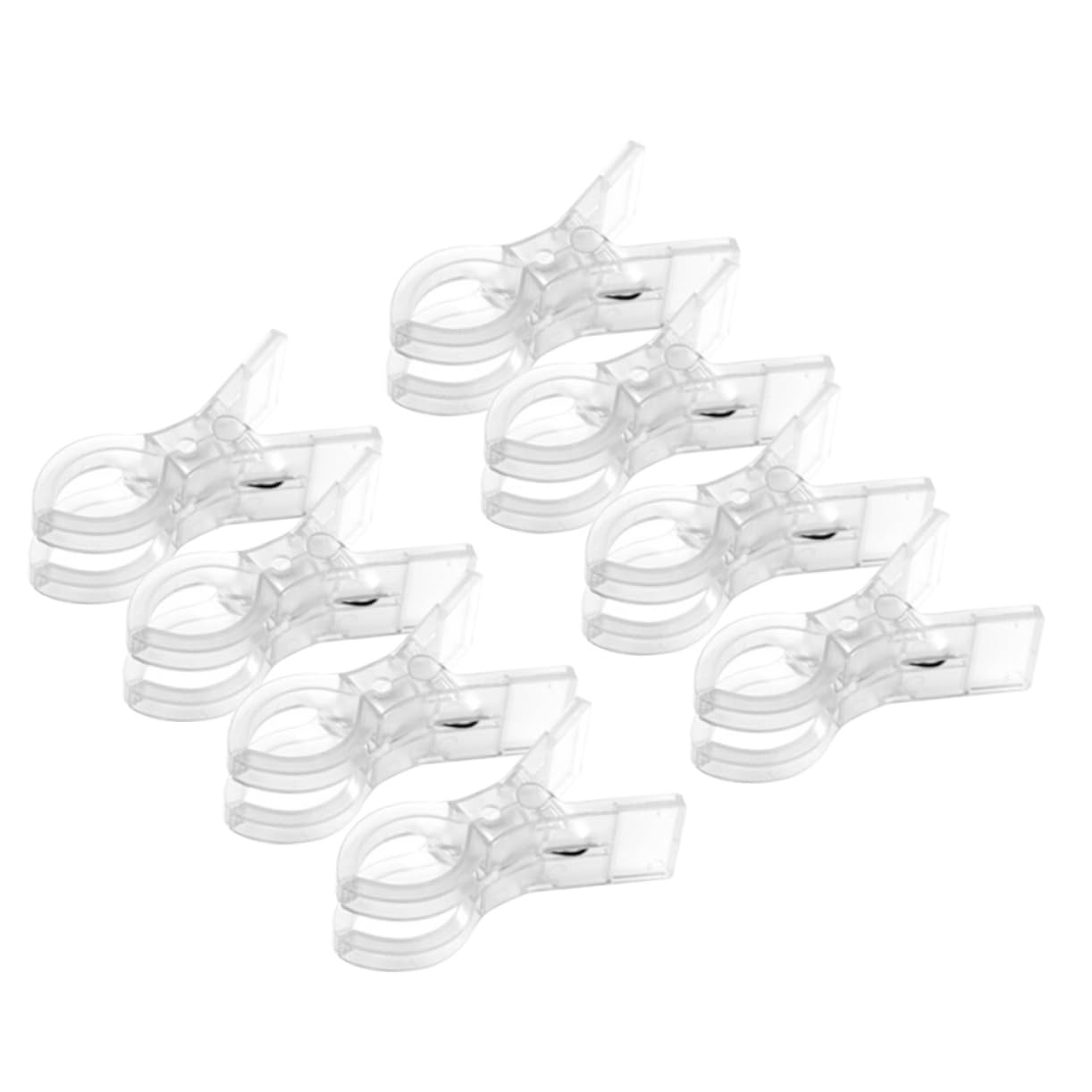 24piezas Clips De Toalla Jumbo Transparentes Resistentes Al Viento para Secar Ropa y Asegurar Toallas Sillas De Playa o Tumbonas
