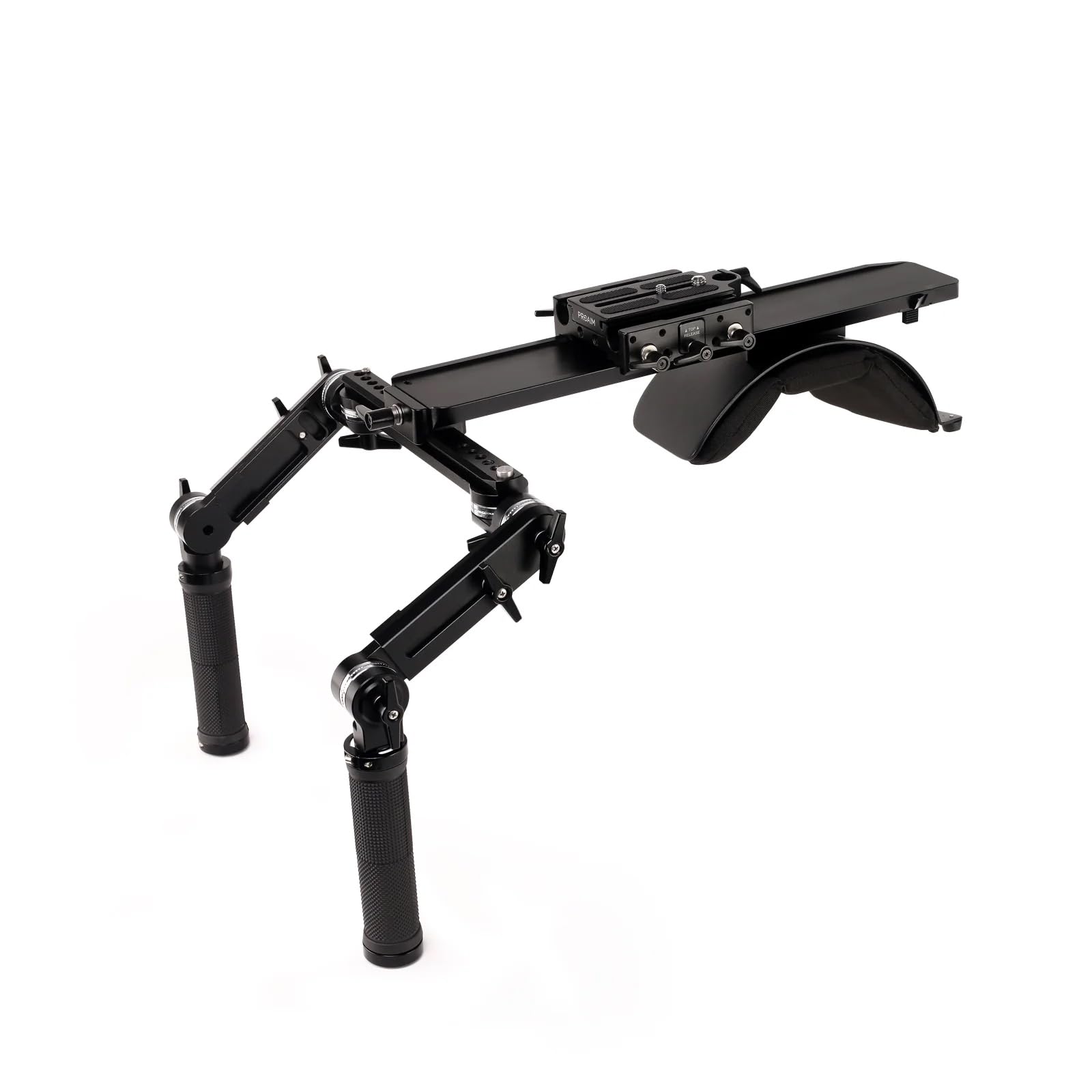 PROAIM Discovery SR-10 Schulterhalterungs-Kamera-Rig mit Rosettengriff-Set, Komfortables Schulterpolster|15mm Stabhalterung, für DSLR-Videokamera bis 20kg/44lb Nutzlast(SR-DVRY-10)