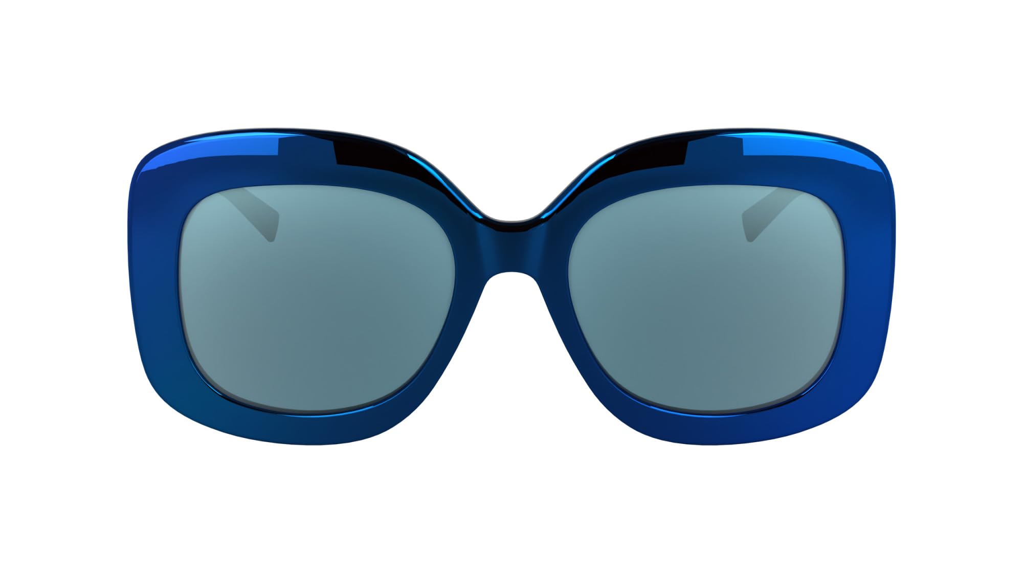 KARL LAGERFELD Women's Sunglasses KL6165S - Mirror Blue with Solid Mirror Azure Lens