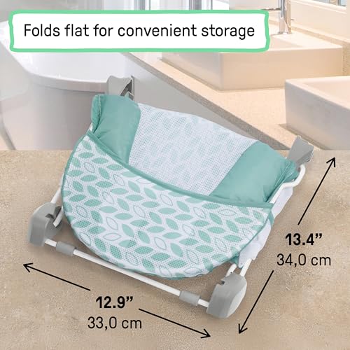 Ingenuity Foldaway 2-Position Bather, 2-Position Bath Support for Sink or Bathtub, for Ages 0-6 Months, Up to 20 Pounds - image 8