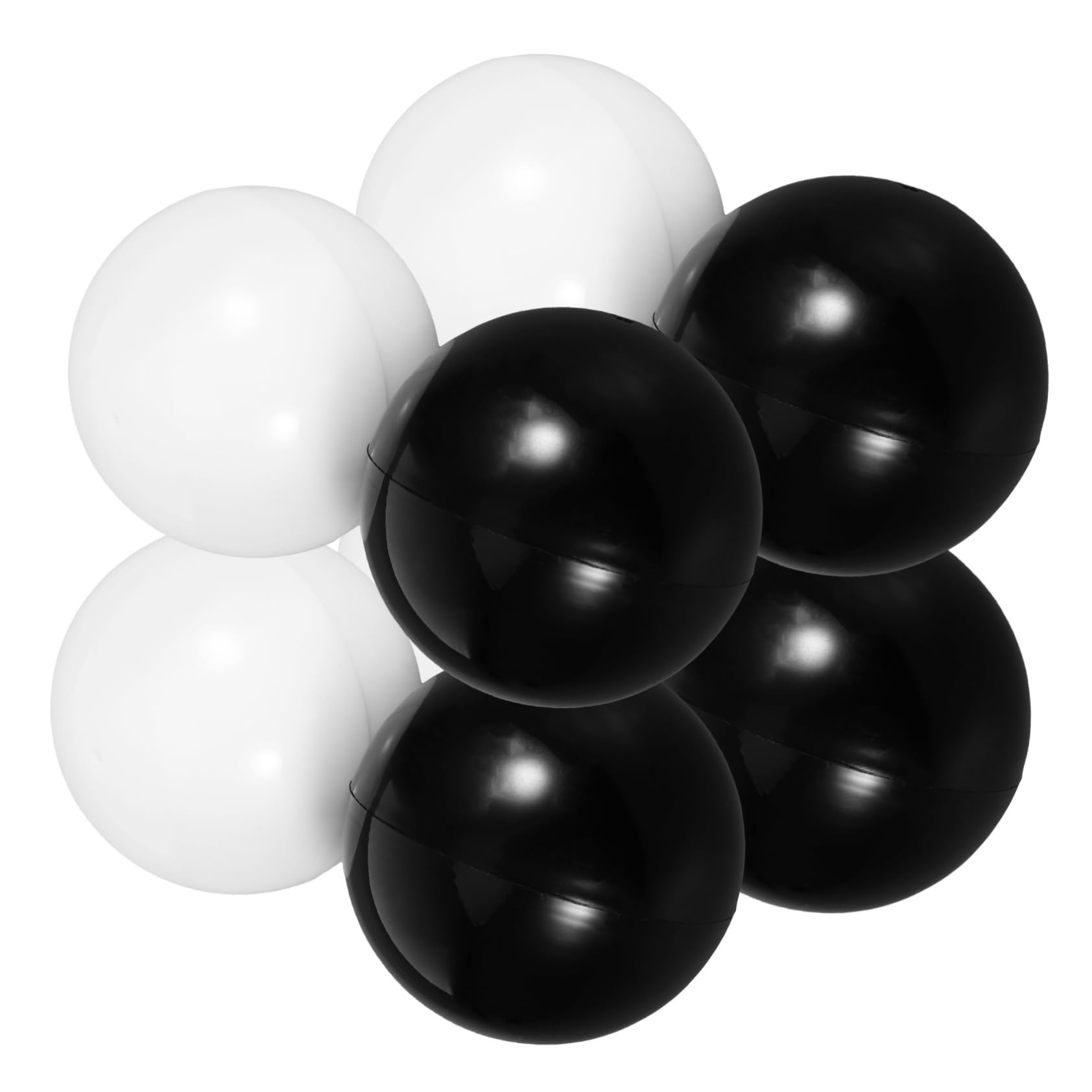 DECHOUS Plastic Hollow Balls 8pcs Round Capsules for Gumball Machine Perfect for Party Decorations