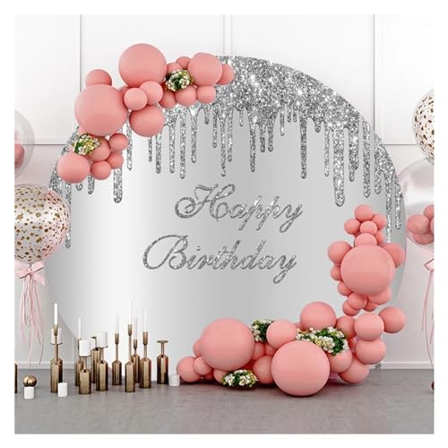 Arc de mariage et décoration de fête d'anniversaire avec fond photo blanc et argent - 7