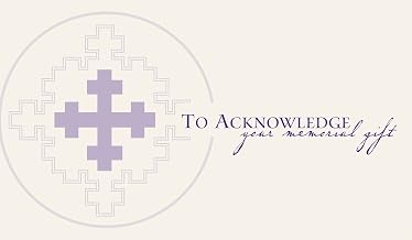 Memorial Acknowledgment Cards: Pack of 25
