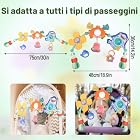 Foto di Coriver Giocattoli per carrozzina per bambini da 0 a 6 mesi, clip regolabile su sbarra dei giocattoli, per culla, giocattolo sensoriale musicale per passeggino, giocattoli da viaggio per neonati