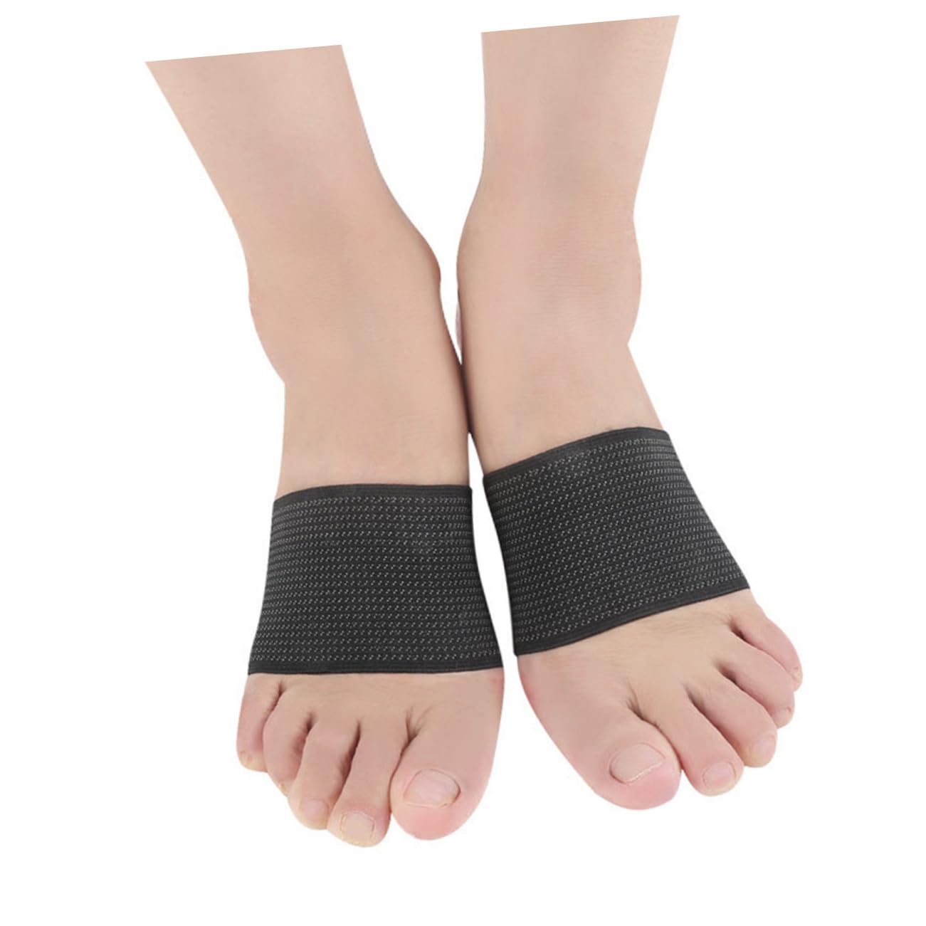 BUTIFULSIC Foot Brace Elastic Compression Ligament Support Sleeves Ankle Wraps Adjustable Length for Sports Running Tennis Yoga Warm Foot Cover