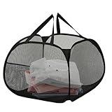 Walopola Organizador de ropa de lavandería, canastas grandes y plegables portátiles para la colada, cesta de almacenamiento de ropa con asas de transporte gruesas, cestas de almacenamiento de juguetes