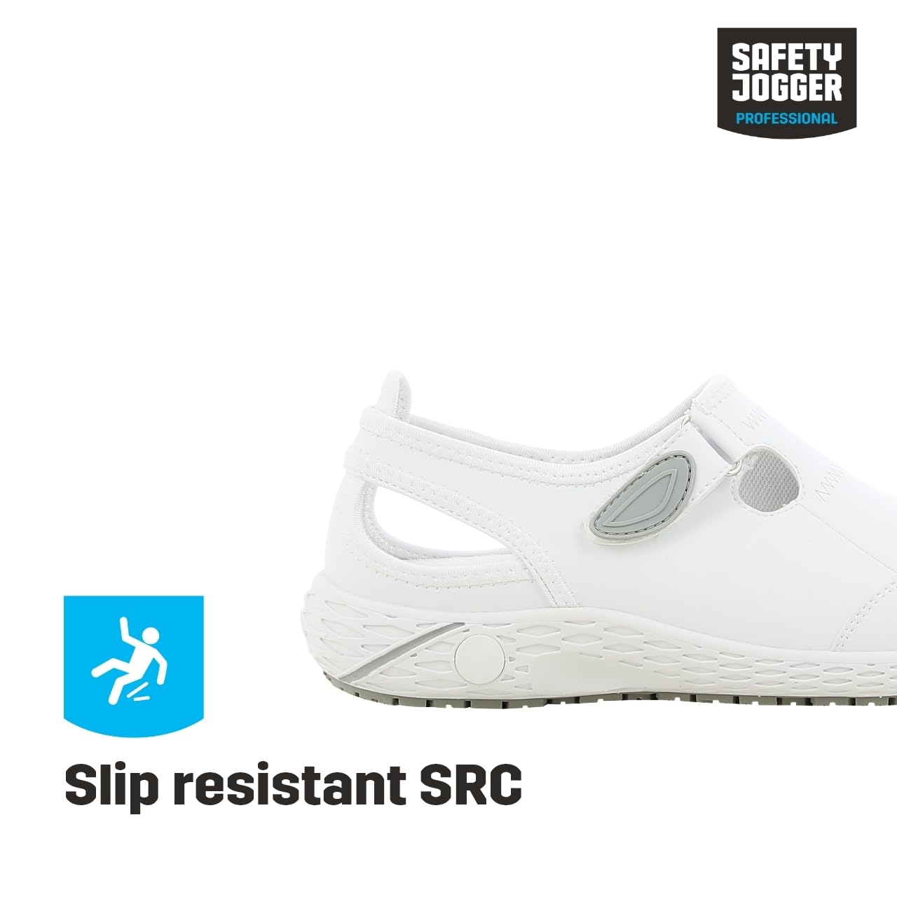 SAFETY JOGGER Chaussure de Sécurité pour Femme - Lina - Chaussure de Travail Légère et Confortable avec Scratch - Idéales pour Infirmières et Cuisine - Antidérapantes - Oxypas
