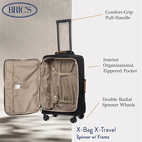 X Travel 2.0 Medium 25 Inch Spinner, Black #TOP2
