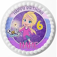 7.5 Inch Edible Cake Topper Polly Pockett Kids Edible Cake Decorations Round