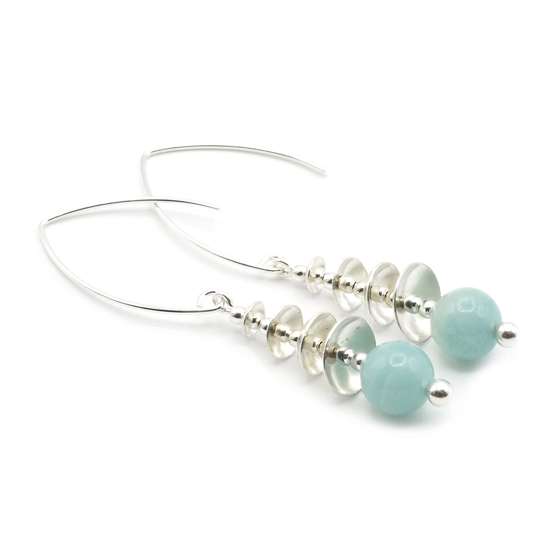 Pendientes Amazonita y Plata 925
