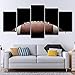 Produktbild Hd Printed 5 Stück Leinwand Kunst Fußball Malerei Wandbilder Dekoration gerahmt Modular Painting 5p1912 kein   Rahmen S: 8X12-2P 8X16-2P 8X20-1P   Zoll