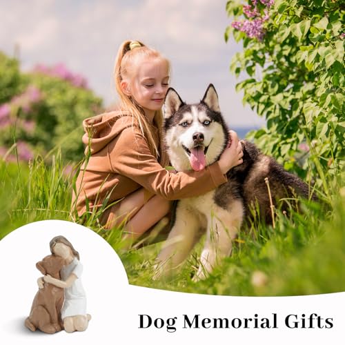 DIBALIYI Engel Hundefiguren, Engel Hunde Freundschafts Gedenkstätten, Schutzengel Engel Figur, Hundegeschenke für Hundeliebhaber, Gedenkgeschenke für Den Verlust Geschenke Mehrfarbig Thanksgiving