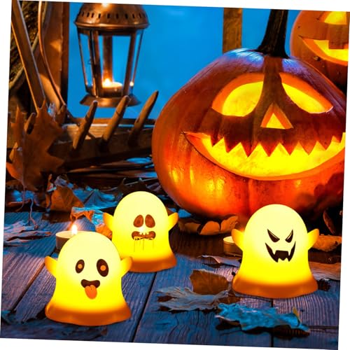 12 Lámparas Fantasma LED con Velas Electrónicas de Luz Cálida para Halloween 4