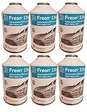 R134A Industrial Replacement Freon | 12 oz Cans with SELF Seal Valve. AC Recharging (6 Cans) Made in The USA! Coolest Product Out! Guaranteed Satisfaction. 12 oz cans Qty 6