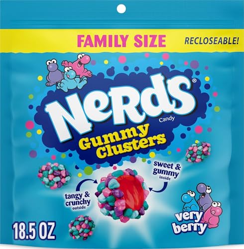 NERDS Gummy Clusters Very Berry Candy...