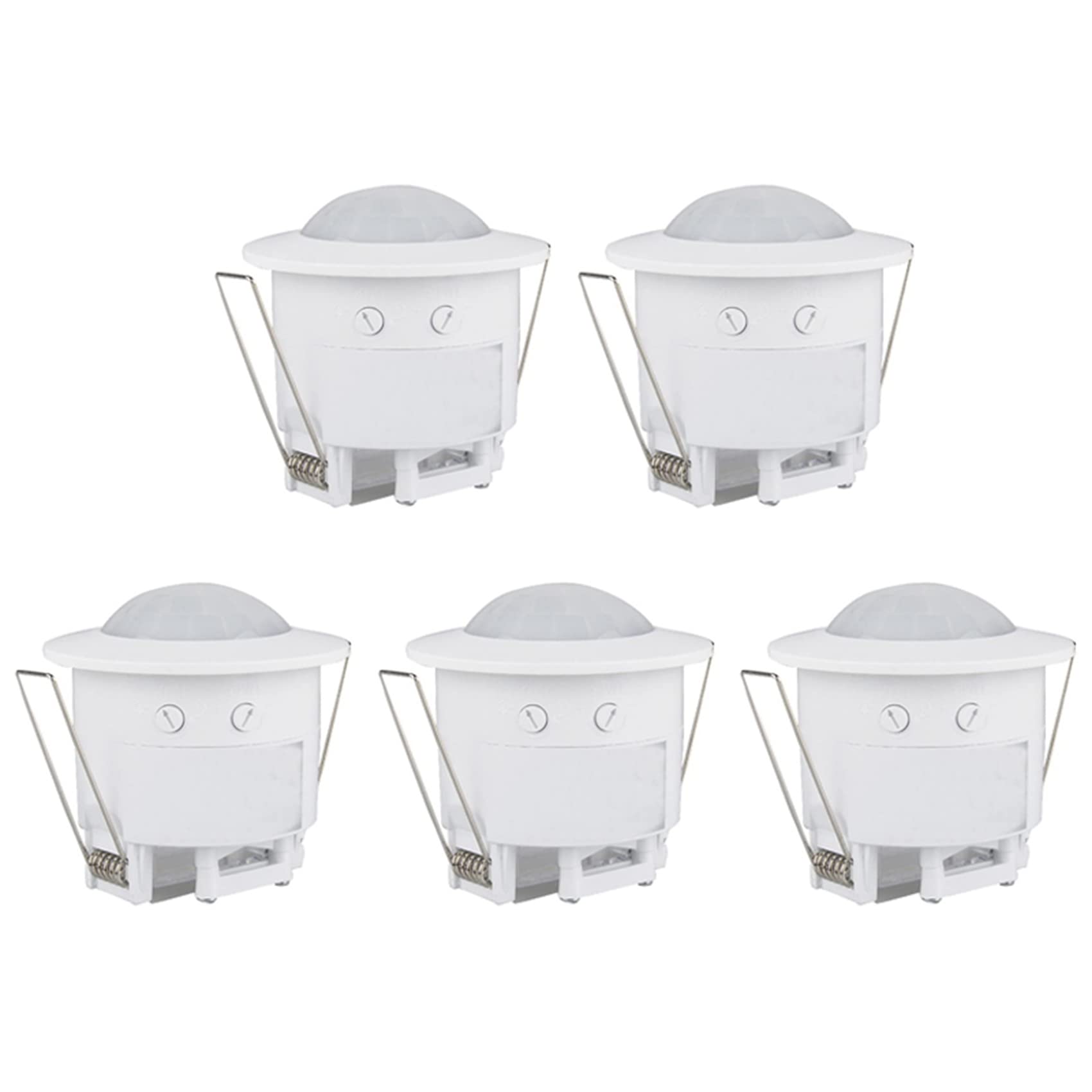 Speesy 5X 110V-220V 360° Infrared Recessed PIR Ceiling Motion Sensor Detector Light Switch, Motion Light Sensor