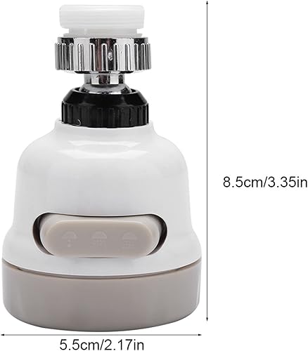 Miniatura 2 de Yosoo Filtro de agua ajustable giratorio de 360°, grifo de ahorro de agua movible, grifo flexible de ahorro de agua para el hogar y cocina