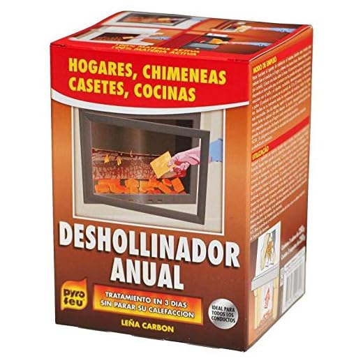 pyro feu - Deshollinamiento anual para chimeneas 3 x 250 gr