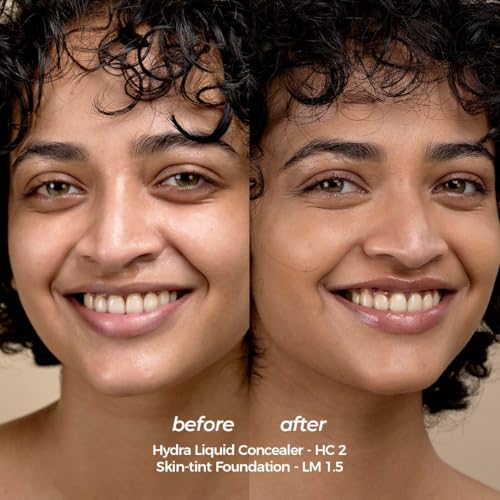 Image of RUBY'S ORGANICS Liquid-Cream Concealer For Under-Eye Dark Circles & Pigmentation, Full Coverage, Cream With Bakuchiol, Easily Blendable, Highly Pigmented, Natural, All Indian Skin Types - HC2, 6.5Ml