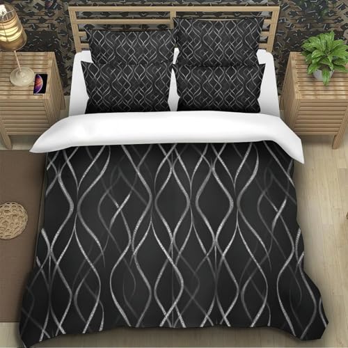 Housse de Couette Hypoallergique en Microfibre Douce avec Fermeture Éclair - 5
